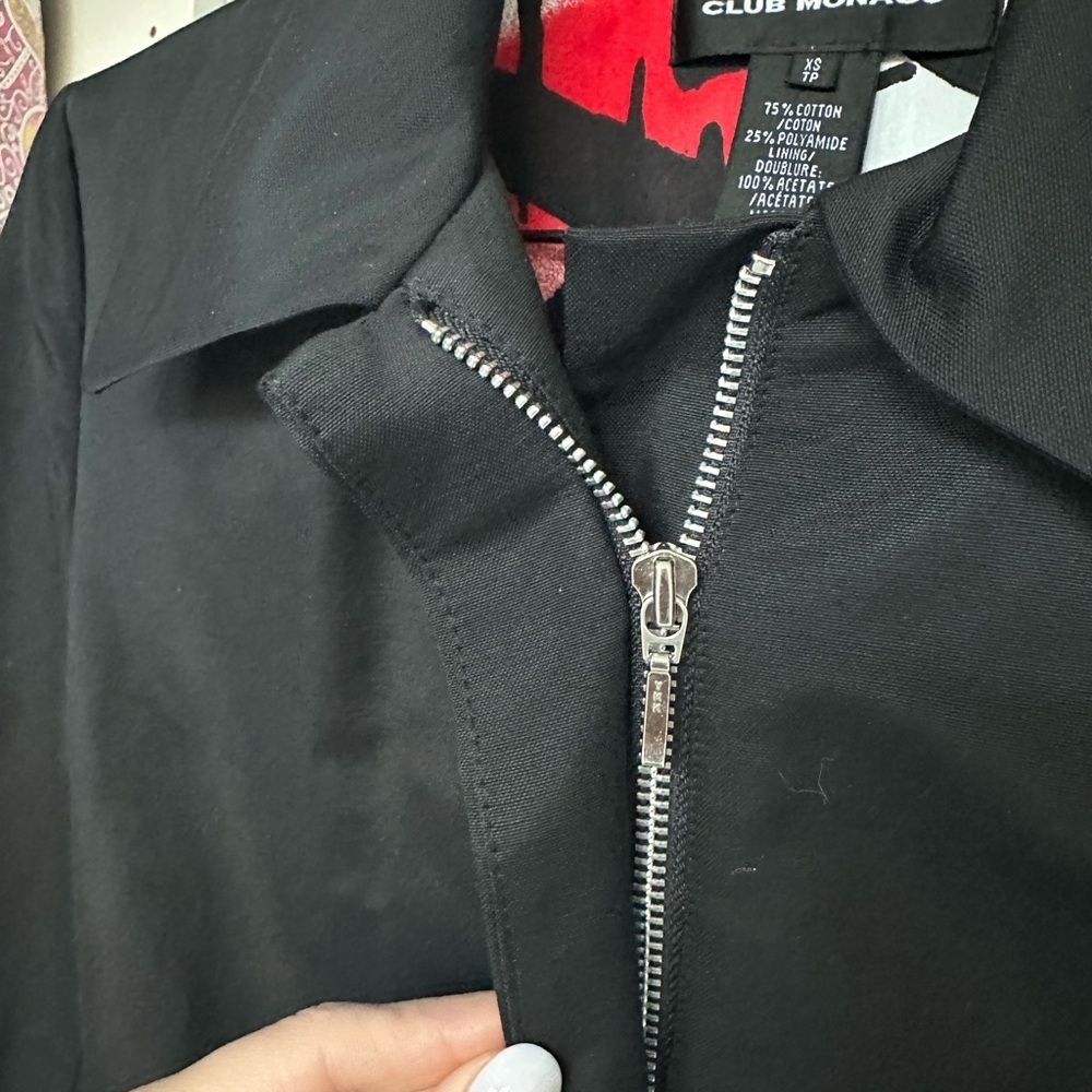 Club Monaco Black Belted Coat - Picture 12 of 12